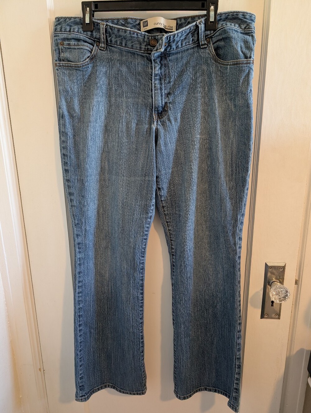 GAP Women's Light Blue Curvy Low-rise Stretch Fit Jeans